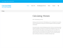 Tablet Screenshot of calculatingwomen.com.au